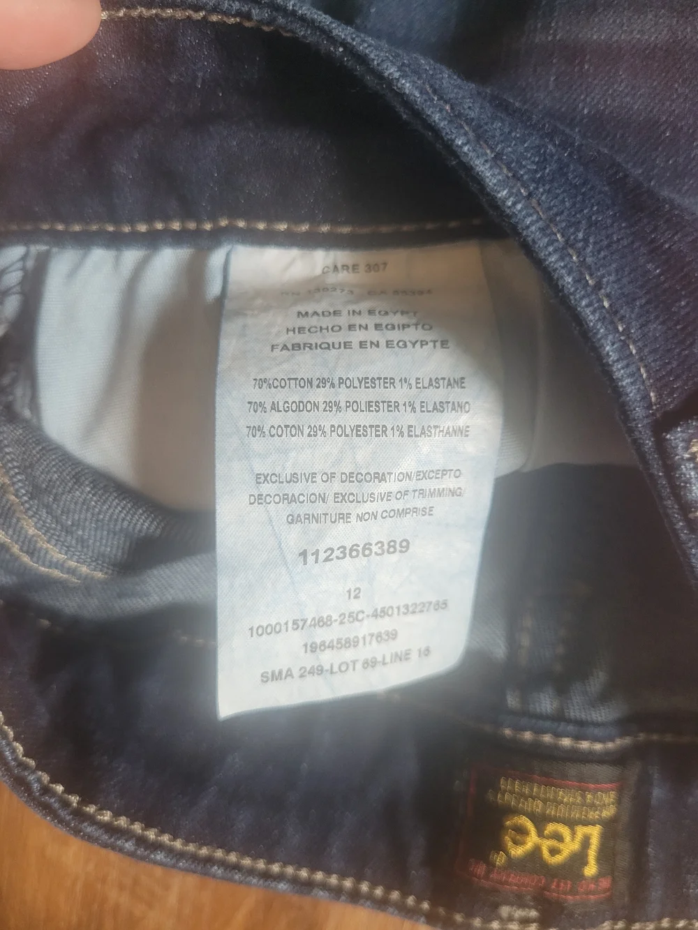 Lee Denim Dark Blue Shorts